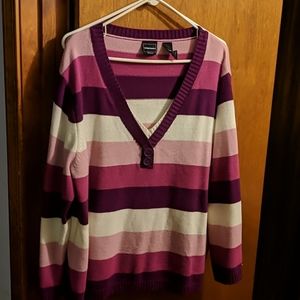 Pink stripped sweater